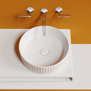 Умывальник CeramicaNova Element CN6057 / CN6057MW, 36х36, белый глянцевый