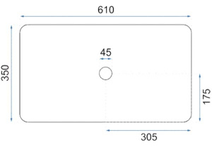 Умывальник Rea Denis Black Mat U3690