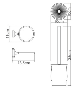 Ершик для унитаза Wasserkraft K-24127