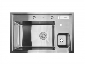 Кухонная мойка Wisent WM37850 / WW405A с дозатором, ринзером и контейнером для мусора