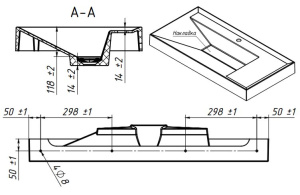 Умывальник Belux Триумф 1000-01 белый матовый Solid Surface