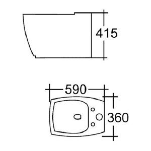 Напольное биде Cezares Flamingo