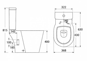 Напольный унитаз Iddis Calipso Rimless безободковый