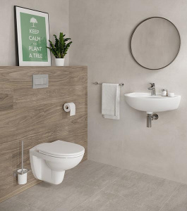 Комплект инсталляции Vitra Normus L-box c кнопкой смыва и подвесным унитазом
