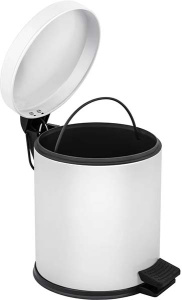Мусорное ведро Berges 122002 / 122003 с микролифтом, 5 л, белый