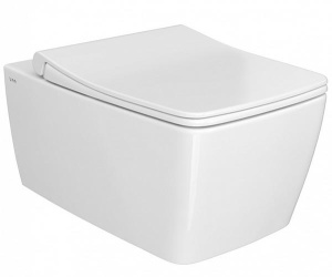 Комплект инсталляции Vitra Metropole L-Box 9820B003-7201 c кнопкой смыва и подвесным унитазом