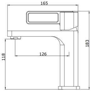Смеситель для умывальника Ganzer GZ12111-S
