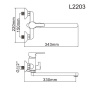 Смеситель для ванны Ledeme H03 L2203
