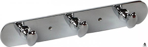 Планка с крючками Fixsen FX-1413 / FX-1414 / FX-1415 / FX-1416, 18 см 3 крючка, хром