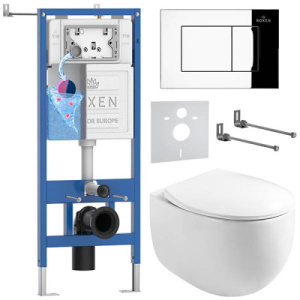 Комплект инсталляции 6 в 1 Roxen StounFix Dual Fresh 969087 с аромадозатором, хром глянцевый