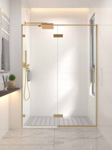 Душевая дверь Veconi Premium Alassio G, 150х200, прозрачный осветленный