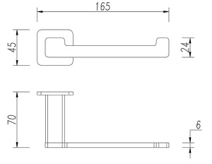 Держатель для туалетной бумаги Omnires Nelson NL80510BL