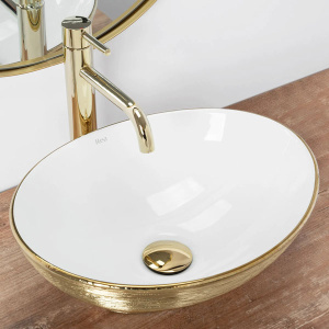 Умывальник Rea Sofia Brush Gold REA-U3697