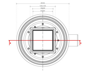 Душевой трап Pestan Confluo Standart Plate 1 2 in 1, 10х10 см