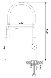 Кухонная мойка Roxen Simple 60 PVD (gold) с коландером, дозатором и смесителем Rose R458G, 60х48/золото