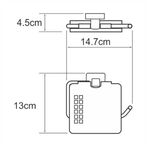 Держатель для туалетной бумаги Wasserkraft Dill K-3925