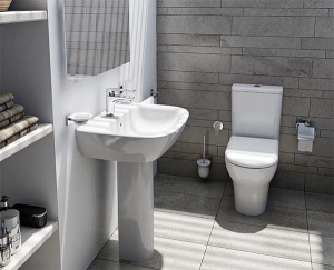 Напольный унитаз Vitra Zentrum Rim-Ex 9824B003-7207 (сиденье Soft Close)
