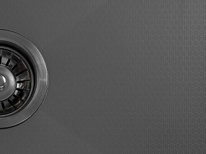 Кухонная мойка Avina Futur Eco PVD (графит) Decor с коландером и дозатором, 55х50, графит