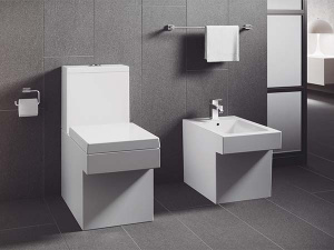 Напольный унитаз Grohe Cube Ceramic 3948400H безободковый, белый