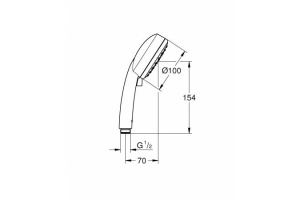Душевая лейка Grohe New Tempesta Cosmopolitan 100 II 27571002