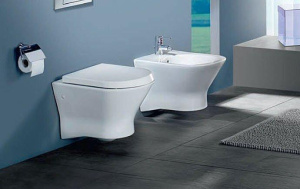 Подвесной унитаз Roca Nexo Rimless безободковый, белый