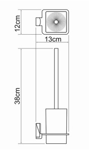 Ершик для унитаза Wasserkraft Exter K-5227