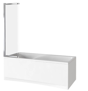 Душевая шторка на ванну Good Door Screen SLR C-CH, 80х140, прозрачный