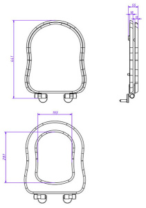 Крышка-сиденье Caprigo Borgo KFe-BB-B231