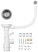 Кухонная мойка AquaSanita Rock SQR 100, 46х51, beige