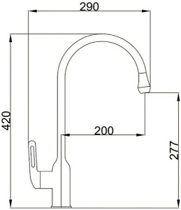 Смеситель для кухонной мойки Haiba HB71825-7