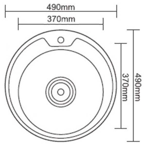Кухонная мойка Ledeme L74949-6 / L64949-6, 49х49, матовый