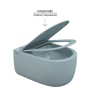 Подвесной унитаз Berges Ego XL Rimless 083229 с крышкой Soft Close
