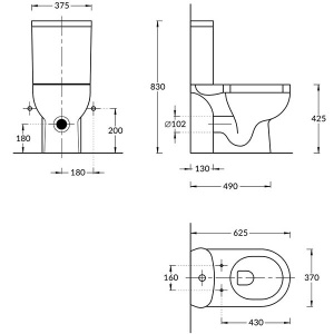 Напольный унитаз Kerama Marazzi Buongiorno Pro, белый