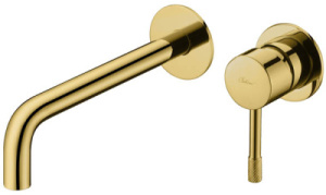 Смеситель встраиваемый Boheme Uno 465-G Gold / 465-MG Matt Gold для умывальника, золото