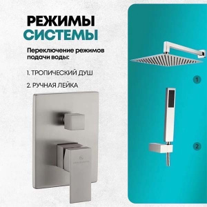 Душевая система скрытого монтажа Grocenberg GB5089NK-3