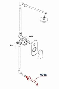 Излив Wasserkraft A018