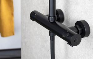 Душевая стойка Armatura Moza Black 5736-910-81 термостатическая