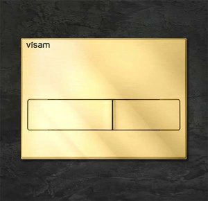 Кнопка для инсталляции Visam L9 золото матовое