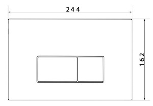 Кнопка для инсталляции Caprigo Line ABS LA002-crm