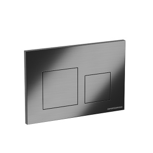 Кнопка для инсталляции CeramicaNova Balance Square CN12-002GG, вороненая сталь