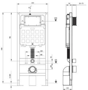 Инсталляция для унитаза Triton-Pro EVO815N, механическая