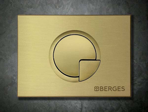 Кнопка для инсталляции Berges Novum R8 040028 / R9 040029, бронза глянцевая