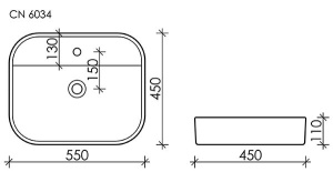 Умывальник CeramicaNova Element CN6034