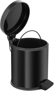 Мусорное ведро Berges 123002 / 123003 с микролифтом, 5 л, черный