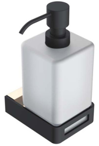 Дозатор Boheme Q Black 10957-B / 10957-CR-B / 10957-G-B, матовый, золото, черный