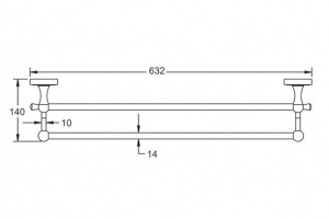 Держатель для полотенец Rose RG1027Q