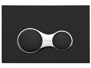 Кнопка для инсталляции Vitra Sirius 740-0411 черный, черный матовый