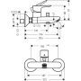 Смеситель для ванны Hansgrohe Talis E 71740670