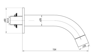 Излив Deante Cascada NAC 083K