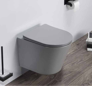 Подвесной унитаз CeramaLux B2330-3MH безободковый (с крышкой SoftClose)